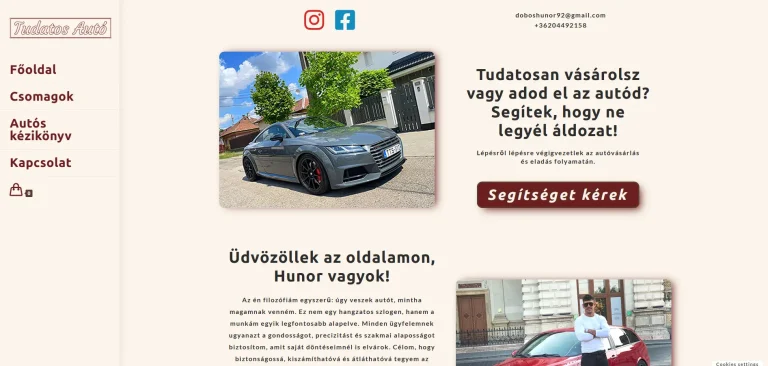 tudatosauto.hu - screenshot